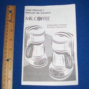 Vintage Mr. Coffee 12-Cup Coffeemakers User Instruction Manual PL Series